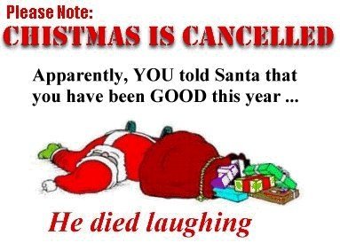 Christmas Smiles - Santa Died Laughing Christmas Smiles - Santa Died Laughing